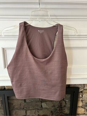 Athleta Dusty Mauve Scoop-Neck Crop Camisole